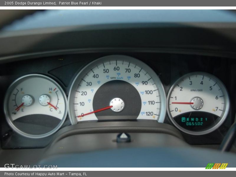 Patriot Blue Pearl / Khaki 2005 Dodge Durango Limited