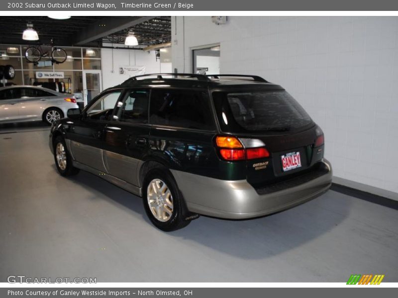 Timberline Green / Beige 2002 Subaru Outback Limited Wagon