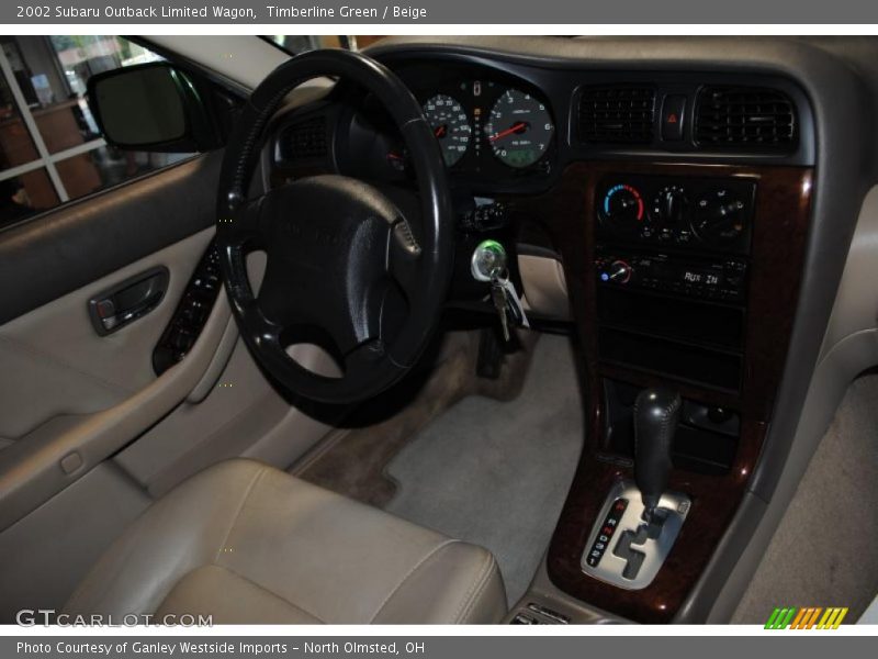 Timberline Green / Beige 2002 Subaru Outback Limited Wagon
