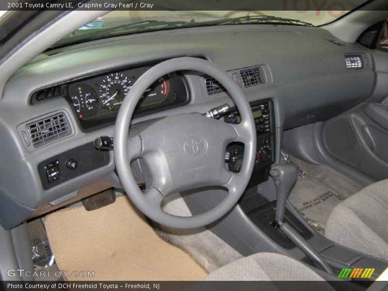 Graphite Gray Pearl / Gray 2001 Toyota Camry LE