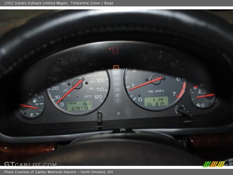 Timberline Green / Beige 2002 Subaru Outback Limited Wagon