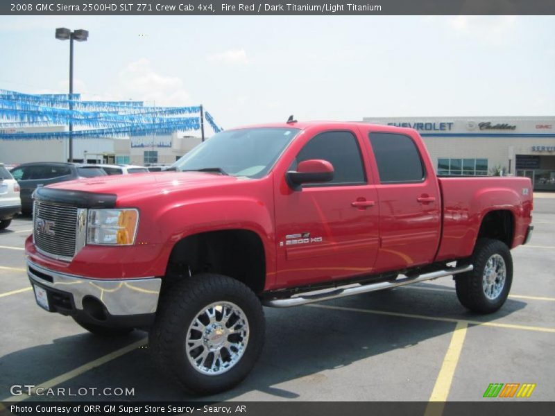 Fire Red / Dark Titanium/Light Titanium 2008 GMC Sierra 2500HD SLT Z71 Crew Cab 4x4