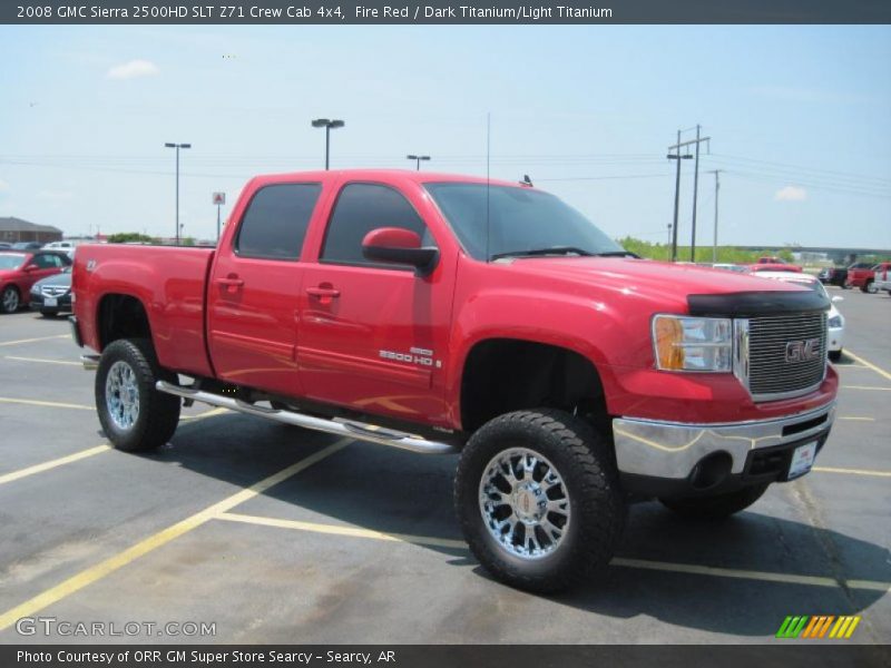 Fire Red / Dark Titanium/Light Titanium 2008 GMC Sierra 2500HD SLT Z71 Crew Cab 4x4