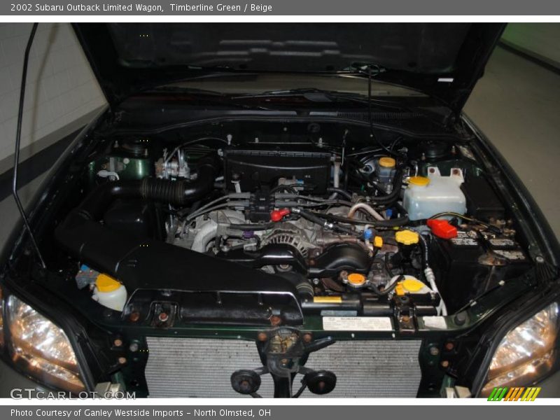 Timberline Green / Beige 2002 Subaru Outback Limited Wagon