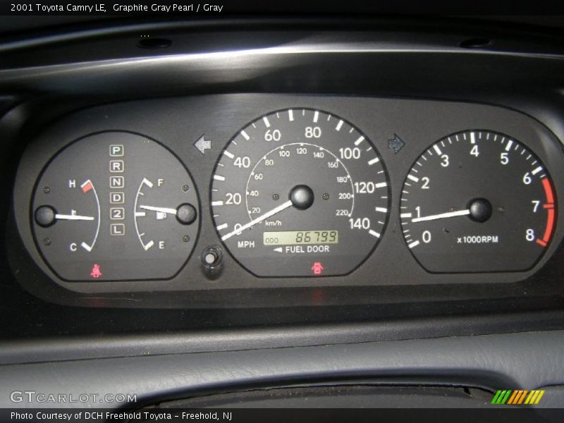 Graphite Gray Pearl / Gray 2001 Toyota Camry LE