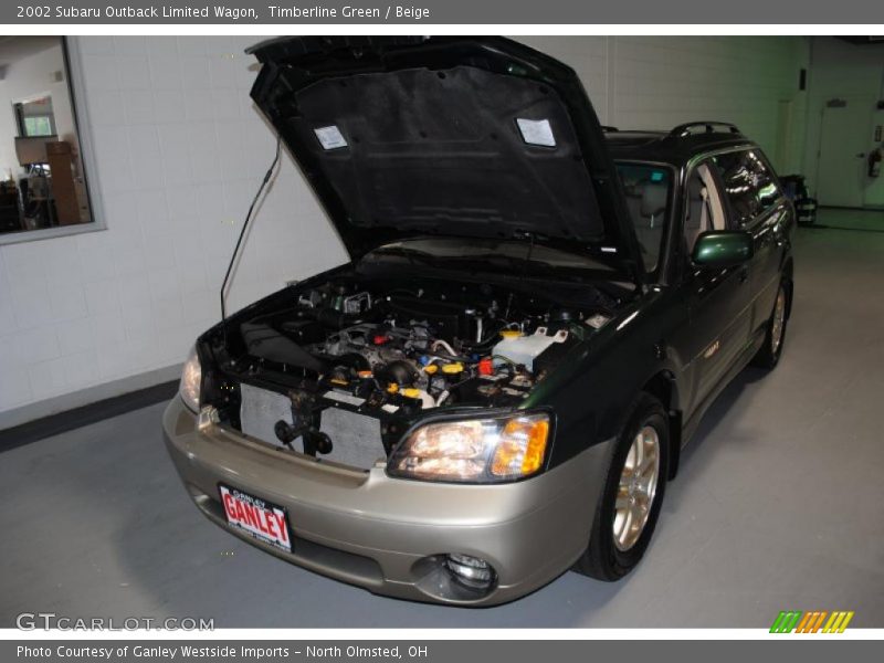 Timberline Green / Beige 2002 Subaru Outback Limited Wagon