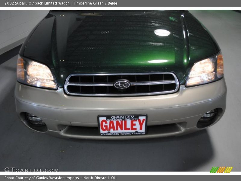 Timberline Green / Beige 2002 Subaru Outback Limited Wagon