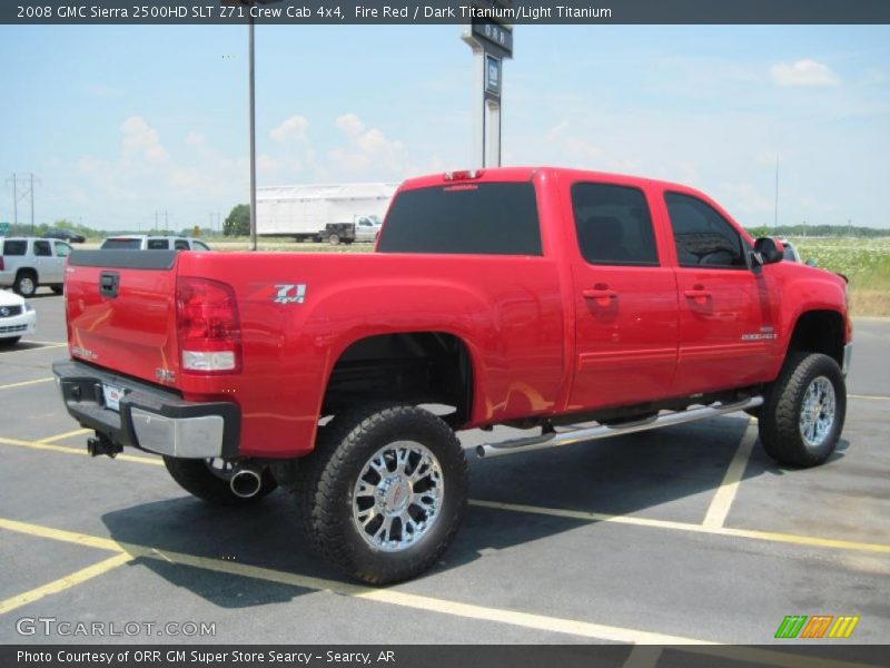 Fire Red / Dark Titanium/Light Titanium 2008 GMC Sierra 2500HD SLT Z71 Crew Cab 4x4
