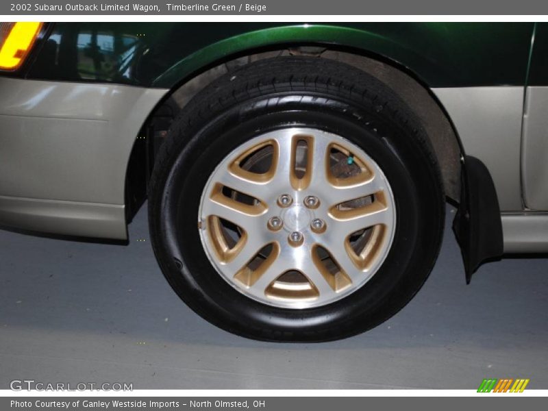 Timberline Green / Beige 2002 Subaru Outback Limited Wagon