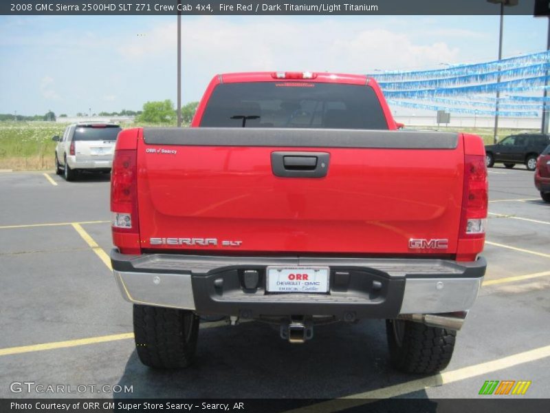 Fire Red / Dark Titanium/Light Titanium 2008 GMC Sierra 2500HD SLT Z71 Crew Cab 4x4