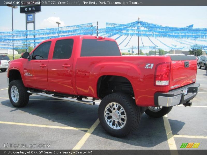 Fire Red / Dark Titanium/Light Titanium 2008 GMC Sierra 2500HD SLT Z71 Crew Cab 4x4
