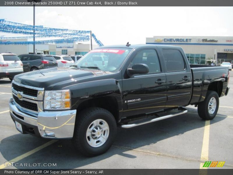 Black / Ebony Black 2008 Chevrolet Silverado 2500HD LT Z71 Crew Cab 4x4