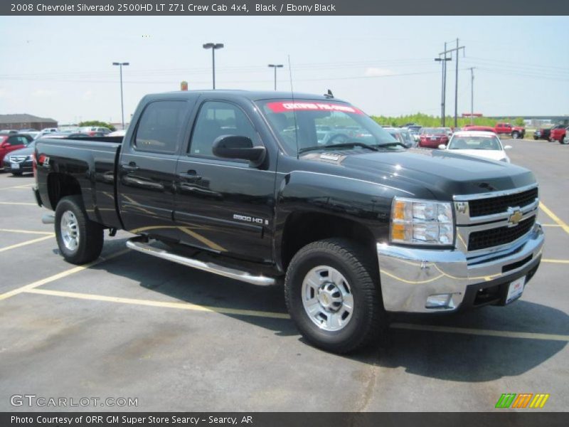 Black / Ebony Black 2008 Chevrolet Silverado 2500HD LT Z71 Crew Cab 4x4