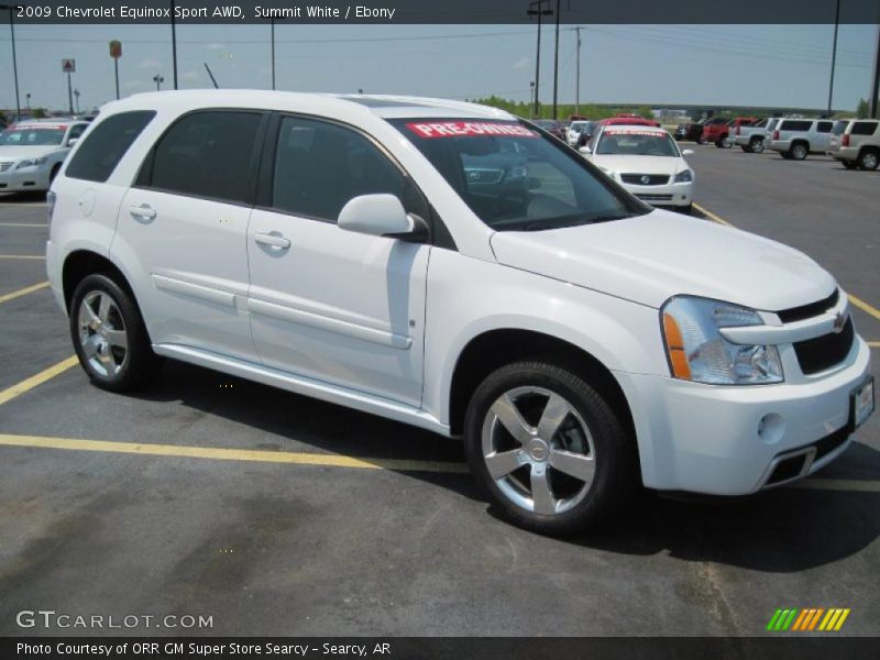 Summit White / Ebony 2009 Chevrolet Equinox Sport AWD