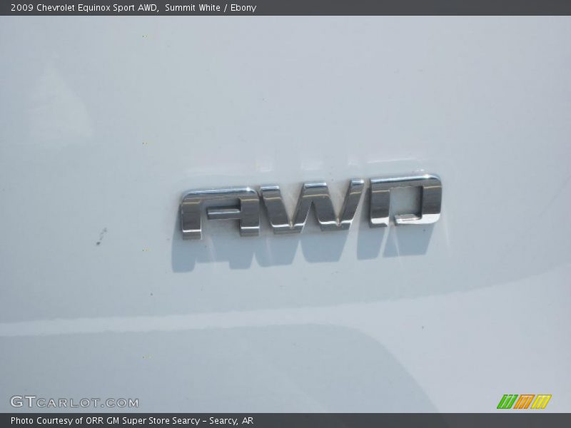 Summit White / Ebony 2009 Chevrolet Equinox Sport AWD