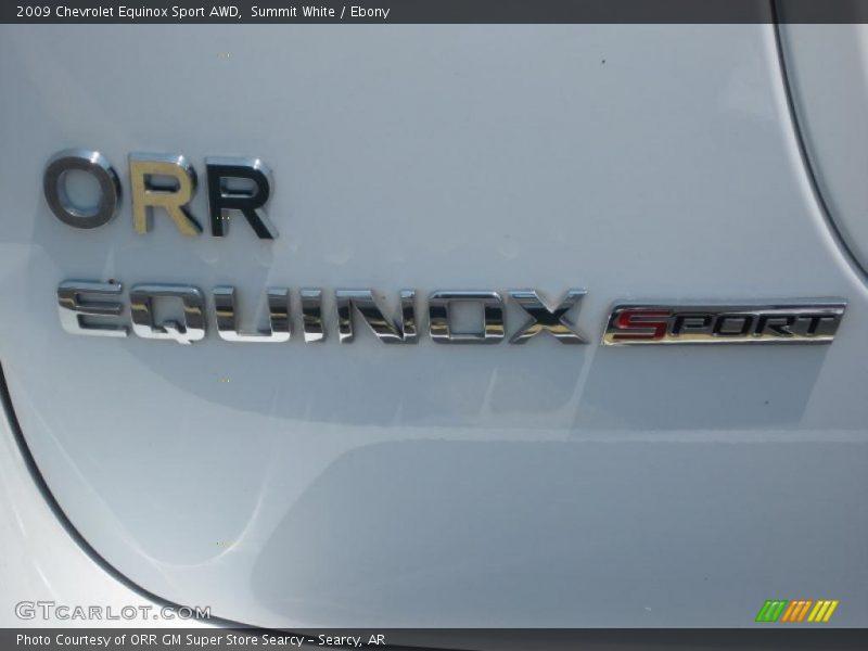 Summit White / Ebony 2009 Chevrolet Equinox Sport AWD