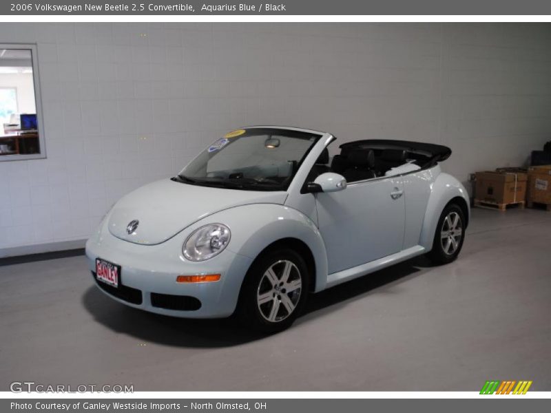 Aquarius Blue / Black 2006 Volkswagen New Beetle 2.5 Convertible