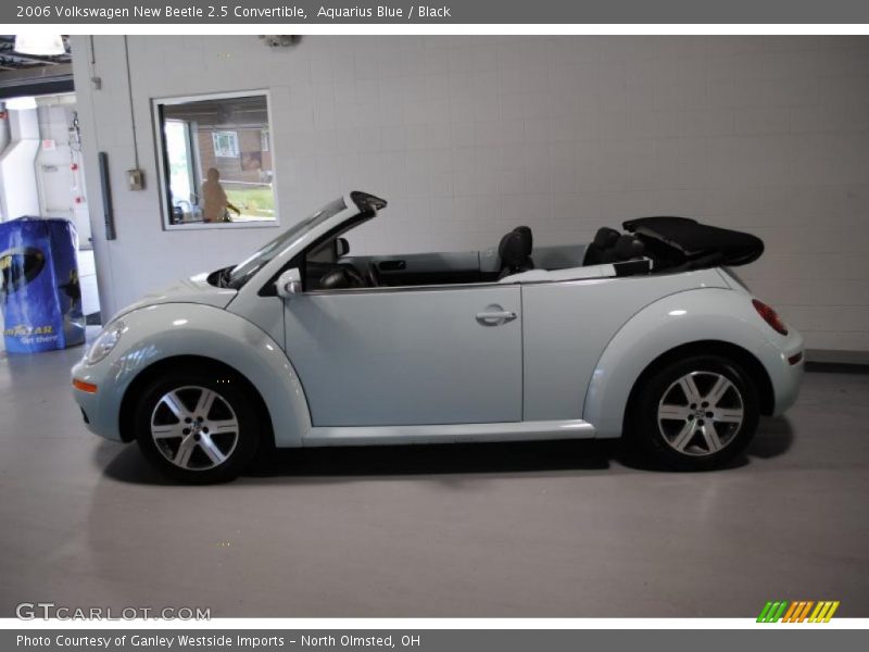 Aquarius Blue / Black 2006 Volkswagen New Beetle 2.5 Convertible