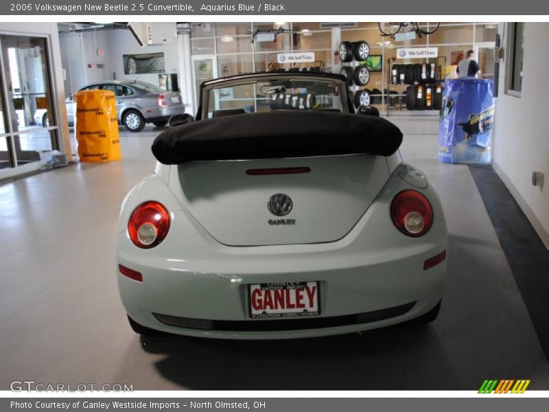 Aquarius Blue / Black 2006 Volkswagen New Beetle 2.5 Convertible