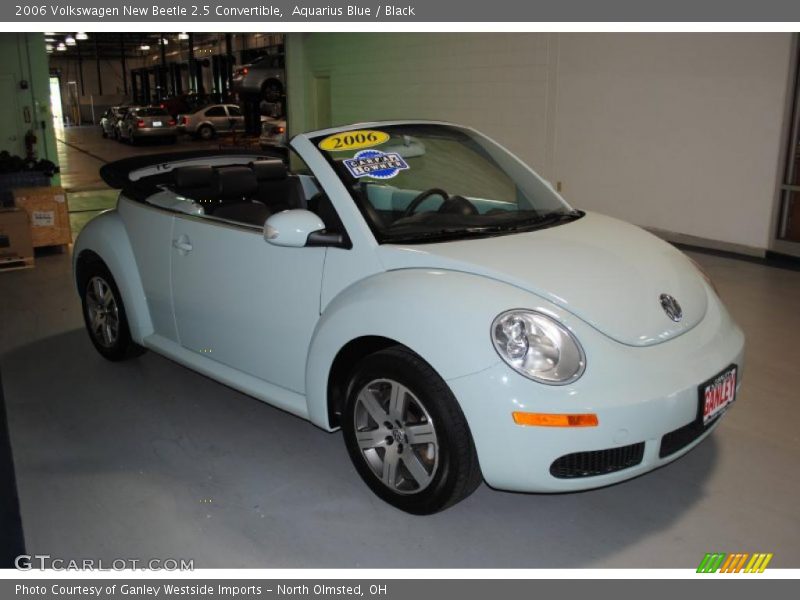 Aquarius Blue / Black 2006 Volkswagen New Beetle 2.5 Convertible