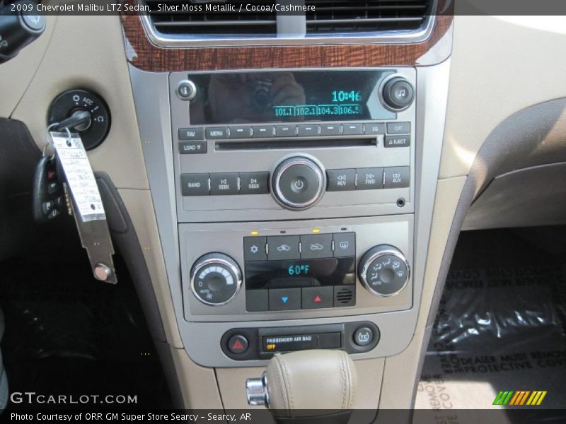 Silver Moss Metallic / Cocoa/Cashmere 2009 Chevrolet Malibu LTZ Sedan