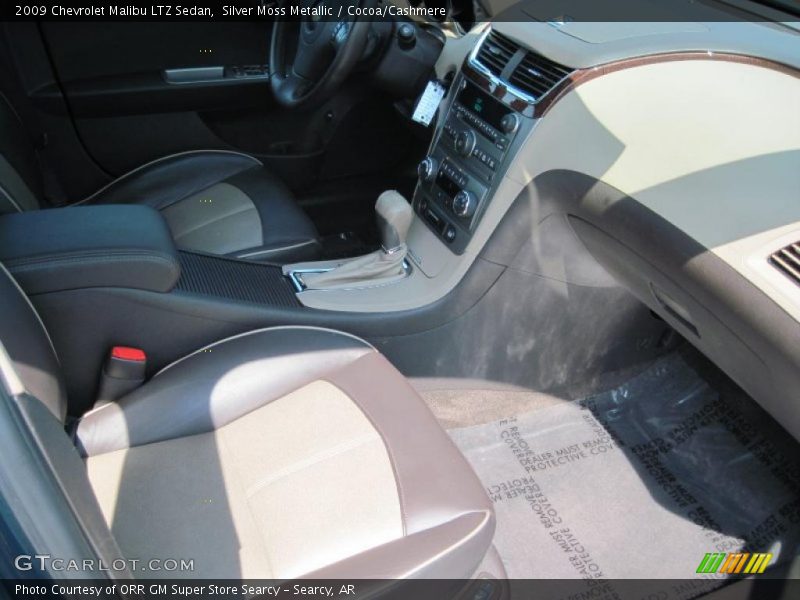 Silver Moss Metallic / Cocoa/Cashmere 2009 Chevrolet Malibu LTZ Sedan
