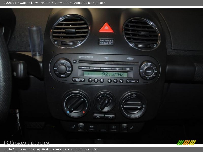 Aquarius Blue / Black 2006 Volkswagen New Beetle 2.5 Convertible