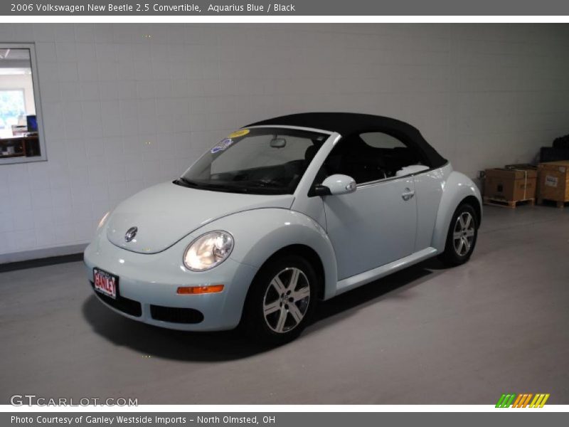 Aquarius Blue / Black 2006 Volkswagen New Beetle 2.5 Convertible
