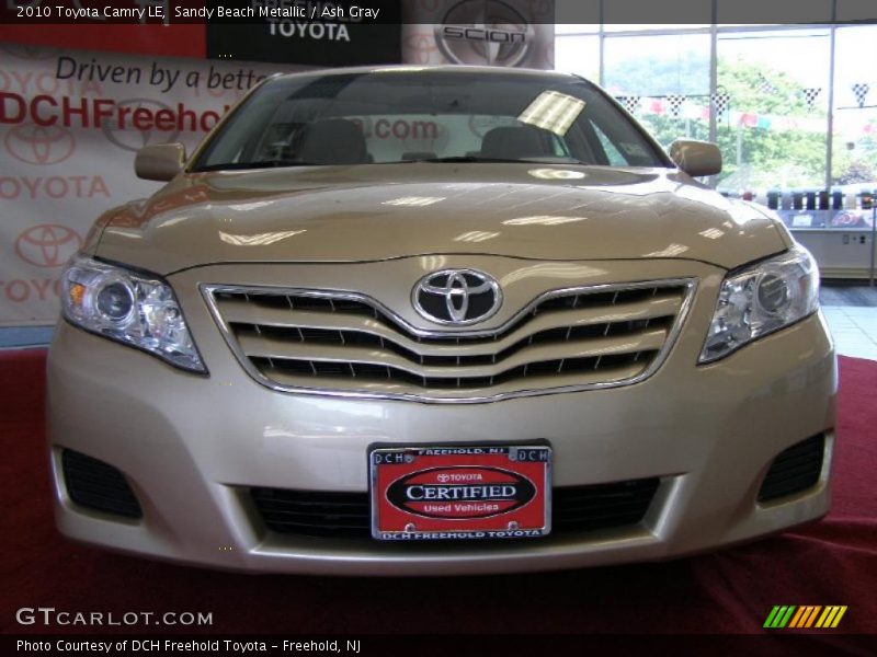 Sandy Beach Metallic / Ash Gray 2010 Toyota Camry LE