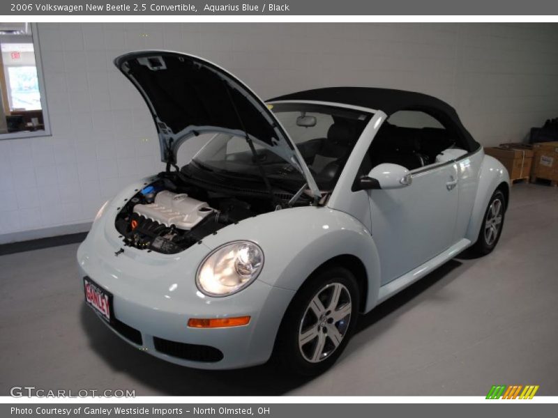 Aquarius Blue / Black 2006 Volkswagen New Beetle 2.5 Convertible