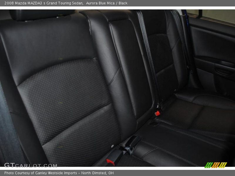 Aurora Blue Mica / Black 2008 Mazda MAZDA3 s Grand Touring Sedan