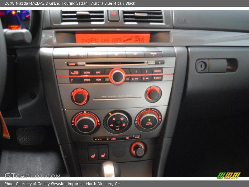 Aurora Blue Mica / Black 2008 Mazda MAZDA3 s Grand Touring Sedan