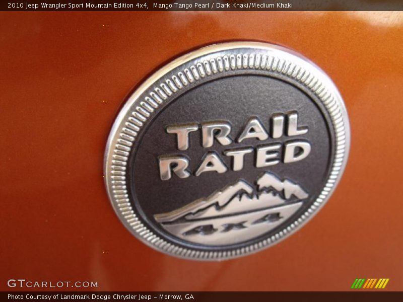 Mango Tango Pearl / Dark Khaki/Medium Khaki 2010 Jeep Wrangler Sport Mountain Edition 4x4