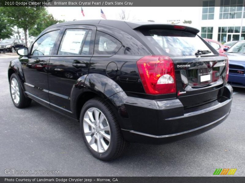 Brilliant Black Crystal Pearl / Dark Slate Gray 2010 Dodge Caliber Heat