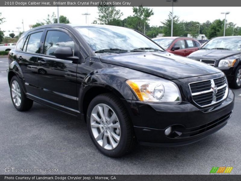 Brilliant Black Crystal Pearl / Dark Slate Gray 2010 Dodge Caliber Heat