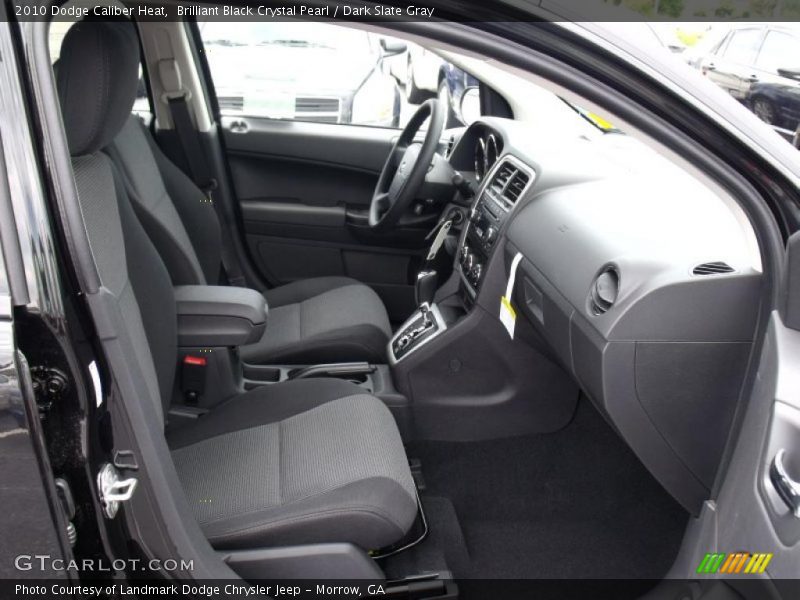 Brilliant Black Crystal Pearl / Dark Slate Gray 2010 Dodge Caliber Heat
