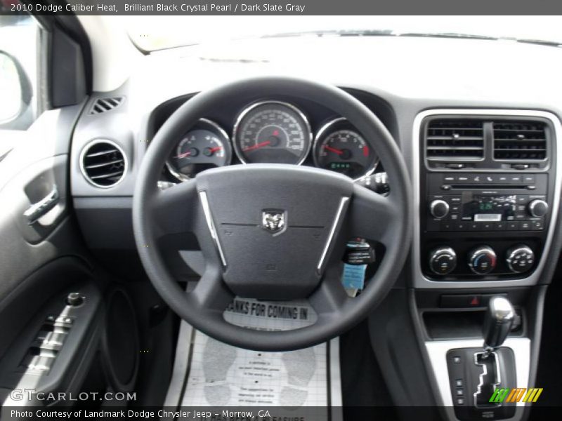 Brilliant Black Crystal Pearl / Dark Slate Gray 2010 Dodge Caliber Heat