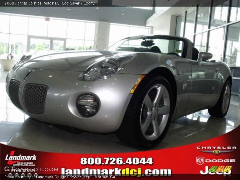 Cool Silver / Ebony 2008 Pontiac Solstice Roadster
