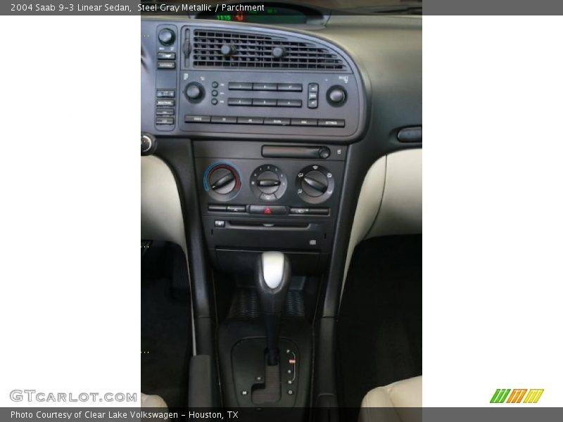 Steel Gray Metallic / Parchment 2004 Saab 9-3 Linear Sedan
