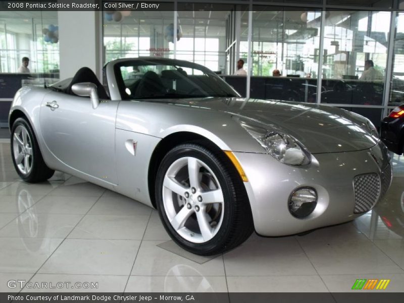 Cool Silver / Ebony 2008 Pontiac Solstice Roadster