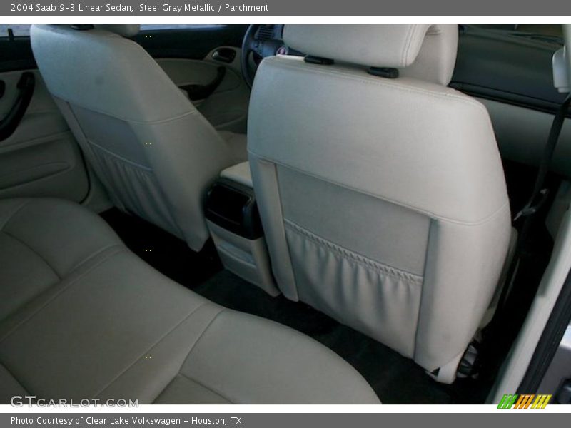 Steel Gray Metallic / Parchment 2004 Saab 9-3 Linear Sedan