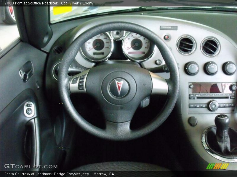 Cool Silver / Ebony 2008 Pontiac Solstice Roadster