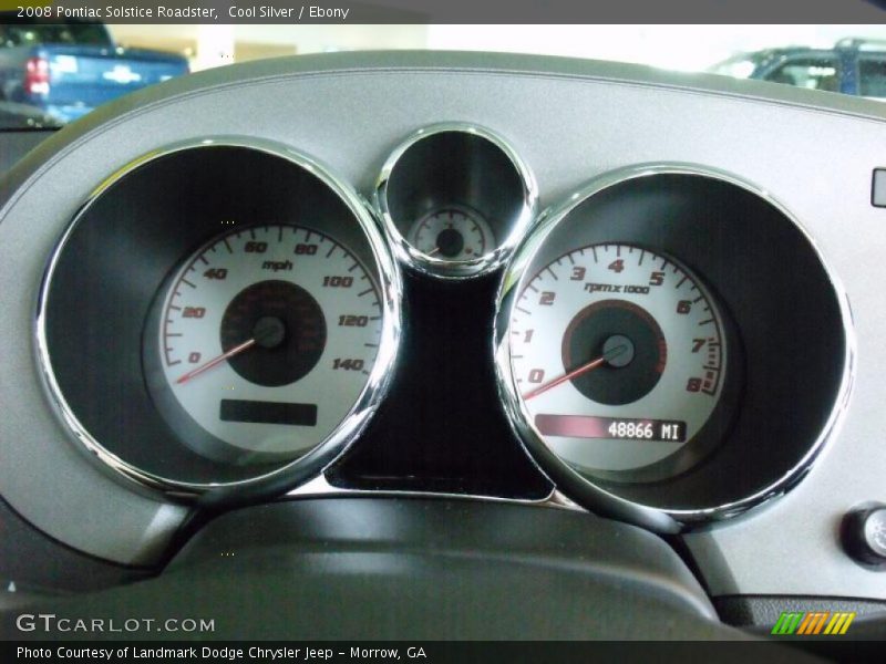 Cool Silver / Ebony 2008 Pontiac Solstice Roadster