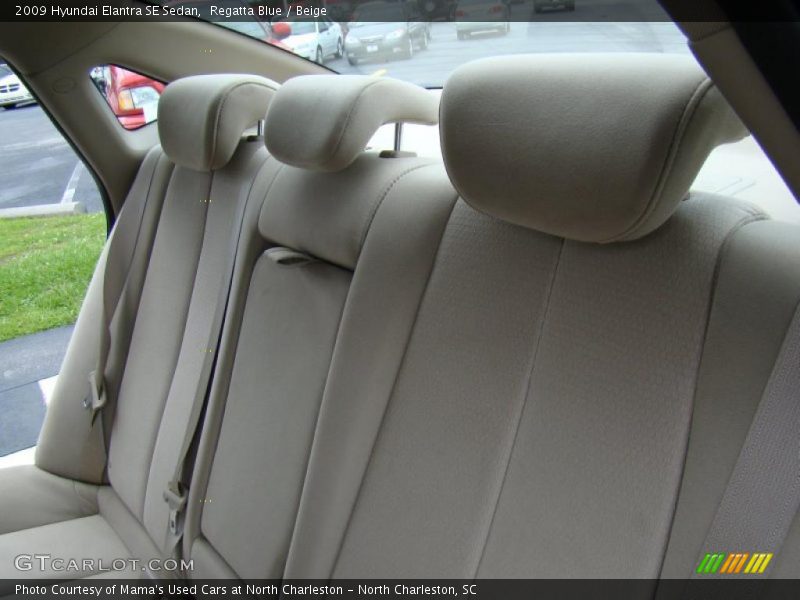 Regatta Blue / Beige 2009 Hyundai Elantra SE Sedan