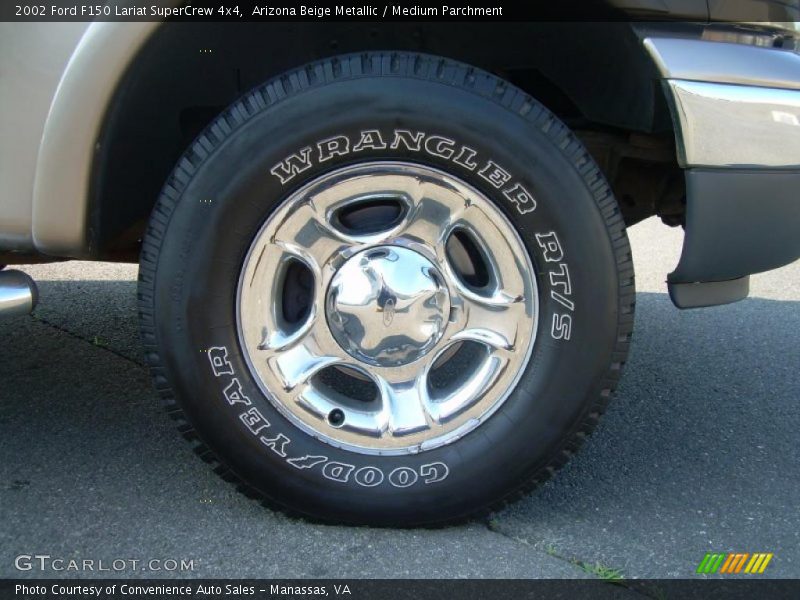 Arizona Beige Metallic / Medium Parchment 2002 Ford F150 Lariat SuperCrew 4x4
