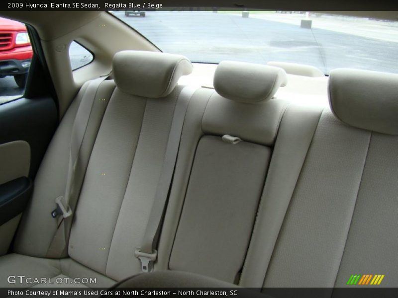 Regatta Blue / Beige 2009 Hyundai Elantra SE Sedan