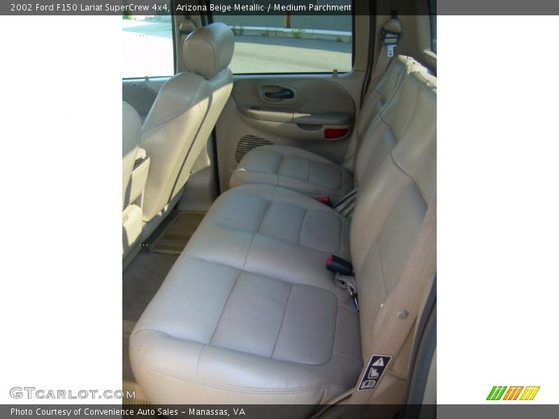 Arizona Beige Metallic / Medium Parchment 2002 Ford F150 Lariat SuperCrew 4x4