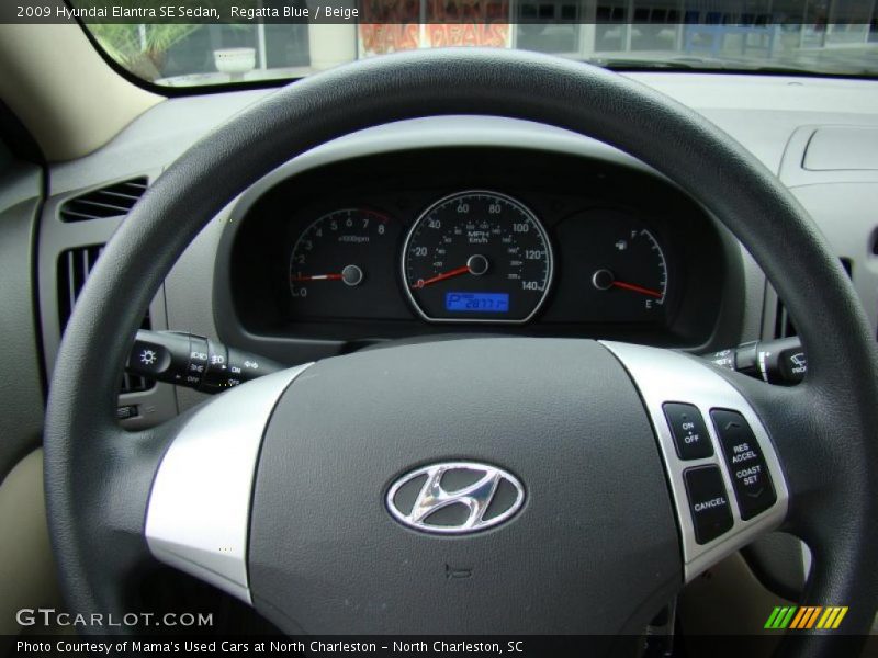 Regatta Blue / Beige 2009 Hyundai Elantra SE Sedan