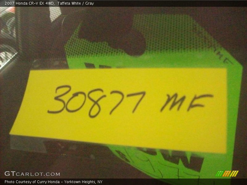 Taffeta White / Gray 2007 Honda CR-V EX 4WD