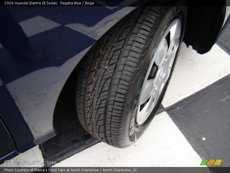 Regatta Blue / Beige 2009 Hyundai Elantra SE Sedan